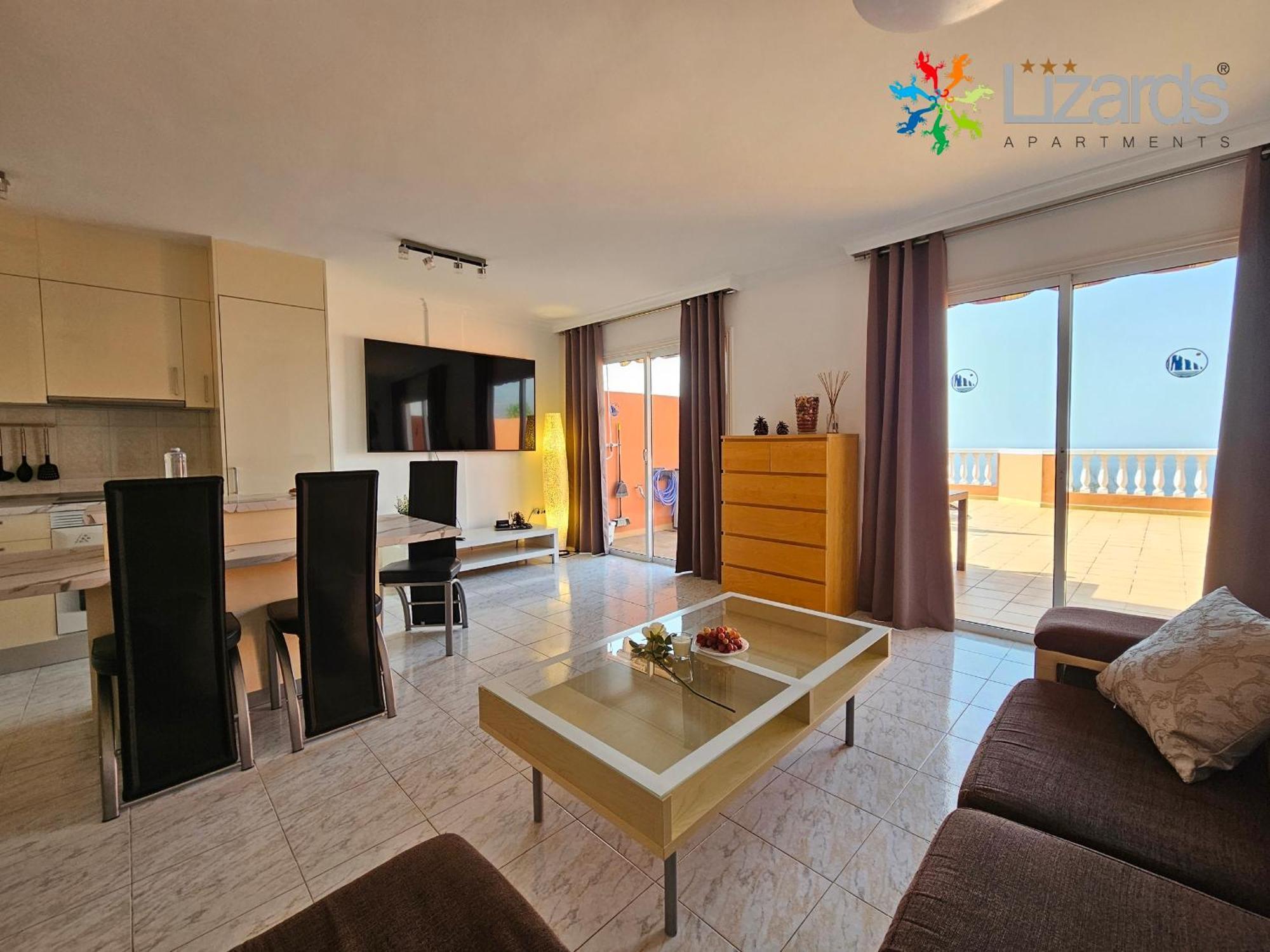 7Lizards - Ocean View Apartments Puerto de Santiago  Luaran gambar